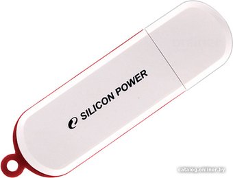 Flash USB Silicon-Power LuxMini 320 32GB (белый/красный)