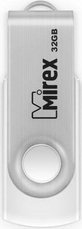 Flash USB Mirex SWIVEL WHITE 32GB (13600-FMUSWT32)