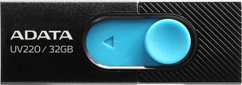 Flash USB ADATA UV220 32GB (черный/голубой)