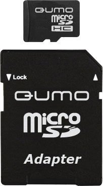 Карта памяти QUMO microSDHC (Class 10) 32GB (QM32GMICSDHC10)