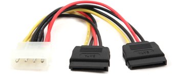 Кабель SATA Power Gembird (CC-SATA-PSY) 15см, 4pin/15pin на 2 устр.