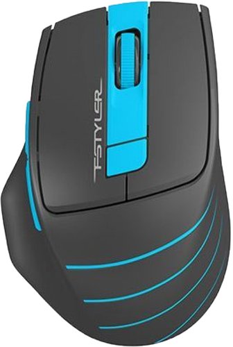 Мышка A4Tech Fstyler FG30 (черный/голубой)