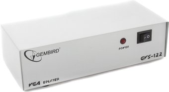 Разветвитель VGA 1комп.-2 монитора, Gembird (GVS122) HD15F/2x15F