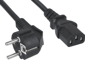 Кабель питания Gembird 1.8м (PC-186) Schuko- C13, 4А, черный, с зазем.