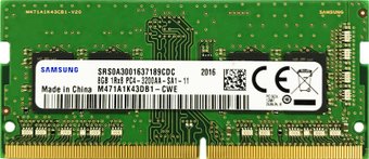 Модуль памяти Samsung 8GB DDR4 SODIMM PC4-25600 M471A1K43EB1-CWE