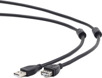 Кабель USB 2.0 Am-Af 4.5m (удлинитель) Gembird (CCF2-USB2-AMAF-15), экран, 2 феррит. кольц