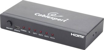 Разветвитель HDMI Gembird DSP-4PH4-02 1комп.-4монит., Full-HD, 3D, 1.4v
