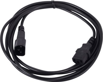 Кабель питания системный блок - монитор Gembird (PC-189-10) 3.0м, C13-C14, 4А, черный, с заземлением