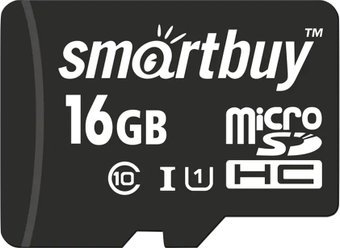 Карта памяти SmartBuy microSDHC (Class 10) 16 Гб (SB16GBSDCL10-00)