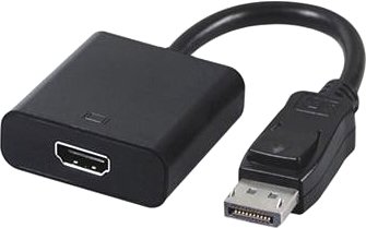 Адаптер DisplayPort - HDMI Cablexpert, 20M/19F, черный, пакет A-DPM-HDMIF-002