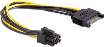 Переходник питания для видеокарт Gembird CC-PSU-SATA sata-6pin