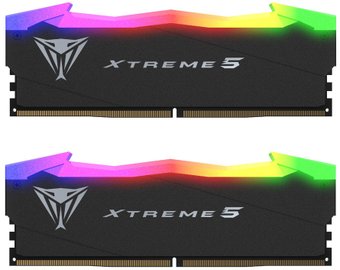 Модуль памяти Patriot Xtreme 5 2x24ГБ DDR5 8000МГц PVXR548G80C38K