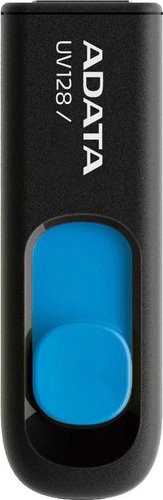 Flash USB ADATA DashDrive UV128 128GB (черный/синий)