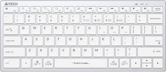 Клавиатура A4Tech Fstyler FBX51C (серебристый/белый)