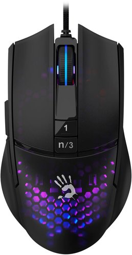 Мышка A4Tech Bloody L65 Max (черный/фиолетовый)