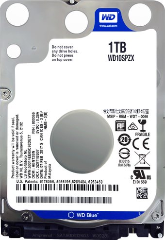 Жесткий диск WD Blue 1TB [WD10SPZX]