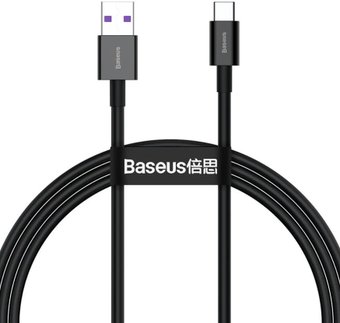 Baseus CATYS-A01 USB Type-A - USB Type-C (2 м, черный)