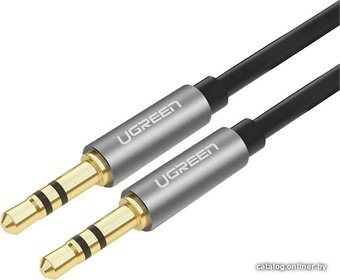 Ugreen AV119 10733 3.5 мм - 3.5 мм (1 м, черный/серый)