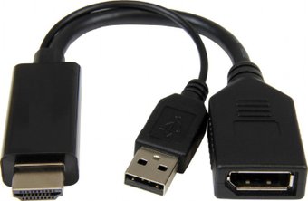 Cablexpert A-HDMIM-DPF-01 HDMI - DisplayPort (0.1 м, черный)