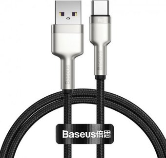 Baseus Cafule Series Metal Data Cable USB Type-A - Type-C 66W CAKF000001 (0.25 м, черный)