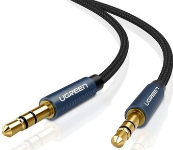 Ugreen AV112 3.5 мм - 3.5 мм (1 м, черный/синий)