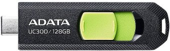 Flash USB ADATA UC300 128GB (черный/зеленый)