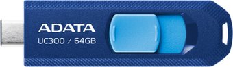 Flash USB ADATA UC300 64GB (синий/голубой)