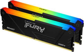 Модуль памяти Kingston FURY Beast RGB 2x16ГБ DDR4 3200 МГц KF432C16BB2AK2/32