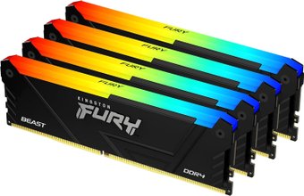 Модуль памяти Kingston FURY Beast RGB 4x8ГБ DDR4 3600 МГц KF436C17BB2AK4/32