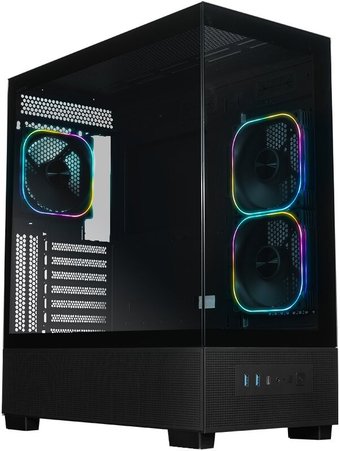 Корпус XASTRA Q500 3ARGB-FG-C10-UC (черный)
