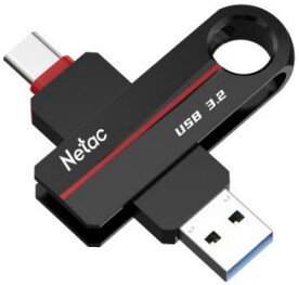 Flash USB Netac US18 USB 3.2+TypeC 128GB NT03US18C-128G-32BK