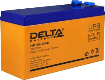 Аккумулятор для ИБП Delta HR 12-24W (12В/6 А·ч)