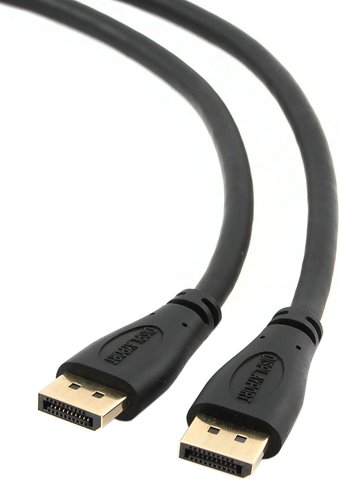 Кабель DisplayPort Gembird/Cablexpert CC-DP-1M, 1.0м, 20M/20M, черный, экран, пакет