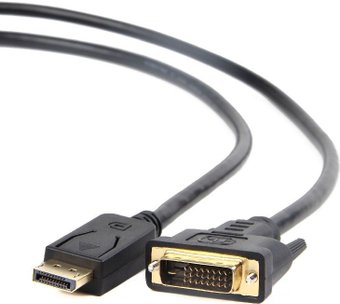 Кабель DP- DVI Gembird, 3.0м (CC-DPM-DVIM-3M) экран, пакет, Black