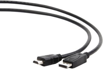 Кабель DP- HDMI Gembird, 1.8м (CC-DP-HDMI-6)  экран, пакет, Black