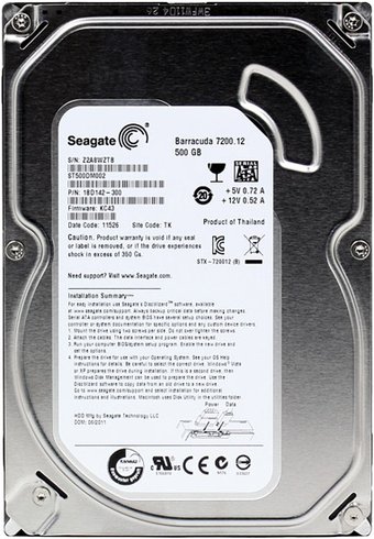 Жесткий диск Seagate Barracuda 7200.12 500GB (ST500DM002)