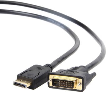 Кабель DP- DVI Gembird, 1.0м (CC-DPM-DVIM-1M)  экран, пакет, Black